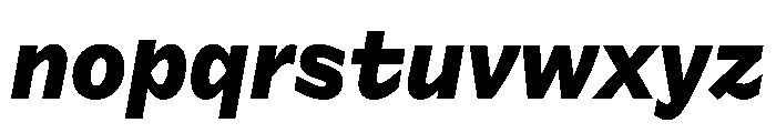 Frequenz Extra Bold Italic Font LOWERCASE