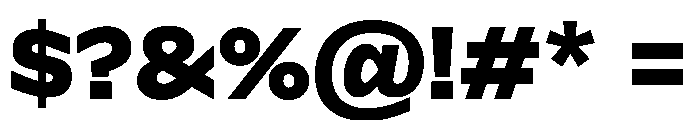 Frequenz Extra Bold Font OTHER CHARS