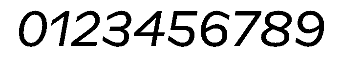 Frequenz Regular Italic Font OTHER CHARS