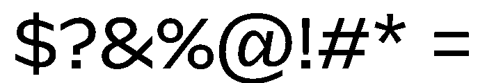Frequenz Regular Font OTHER CHARS