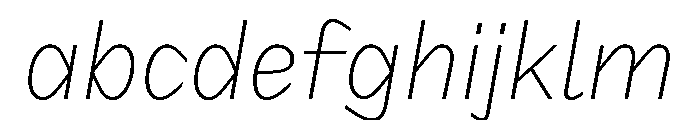 Frequenz Thin Italic FONT