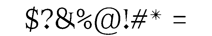 Friday Book Font OTHER CHARS