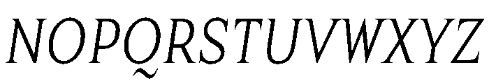 Friday BookItalic Font UPPERCASE