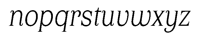 Friday BookItalic Font LOWERCASE