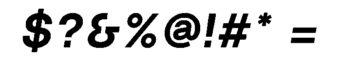 FriedelPro BoldOblique Font OTHER CHARS