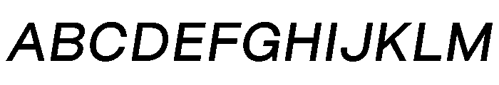 FriedelPro MediumOblique Font UPPERCASE
