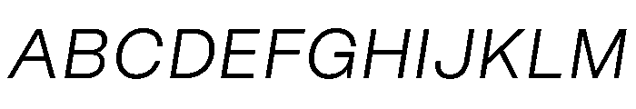 FriedelPro Oblique Font UPPERCASE