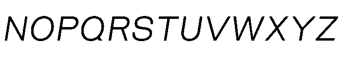 FriedelPro Oblique Font UPPERCASE