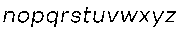 FriedelPro Oblique Font LOWERCASE