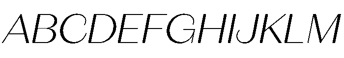 Fromage LightItalic Font UPPERCASE