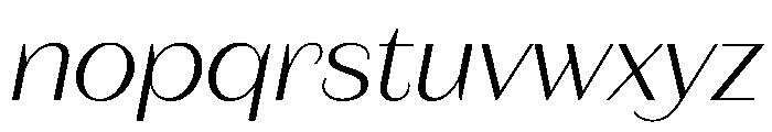 Fromage LightItalic Font LOWERCASE