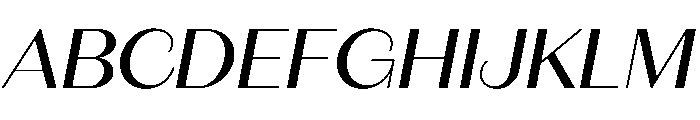 Fromage MediumItalic Font UPPERCASE