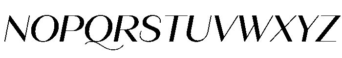 Fromage MediumItalic Font UPPERCASE