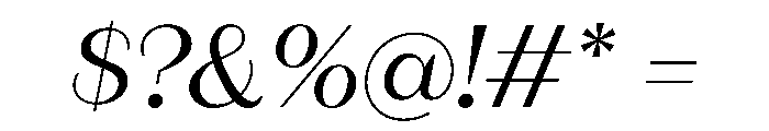 Fromage RegularItalic Font OTHER CHARS