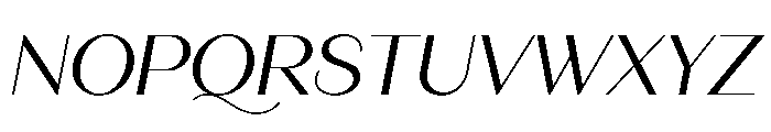 Fromage RegularItalic Font UPPERCASE