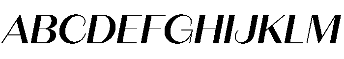 Fromage SemiBoldItalic Font UPPERCASE