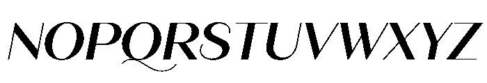 Fromage SemiBoldItalic Font UPPERCASE