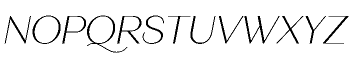 Fromage VariableItalic Font UPPERCASE