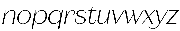 Fromage VariableItalic Font LOWERCASE