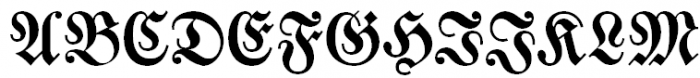 Fraktura Regular Font UPPERCASE