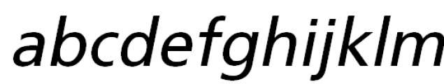 FreeSet Book Oblique Font LOWERCASE