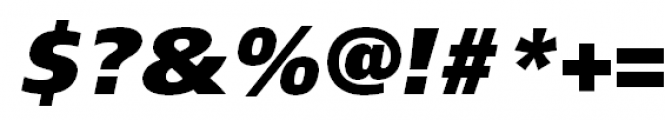 FreeSet Extrabold Oblique Font OTHER CHARS
