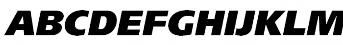 FreeSet Extrabold Oblique Font UPPERCASE