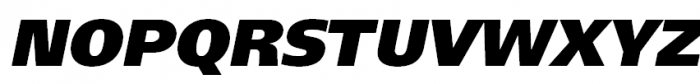 FreeSet Extrabold Oblique Font UPPERCASE