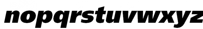 FreeSet Extrabold Oblique Font LOWERCASE