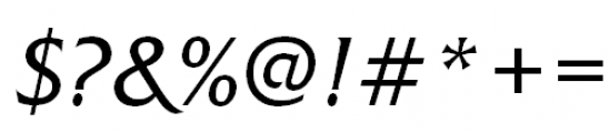 Friz Quadrata Regular Italic Font OTHER CHARS
