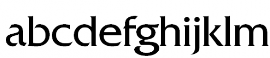 Friz Quadrata Regular Font LOWERCASE