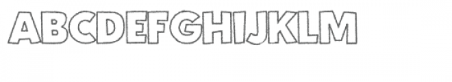 Fright Night Rough Outline Font UPPERCASE