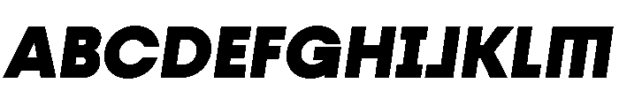 Fractul Alt Black Italic Font UPPERCASE