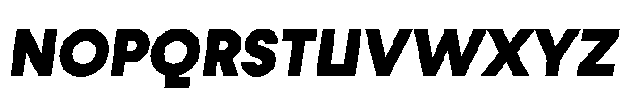 Fractul Alt Black Italic Font UPPERCASE