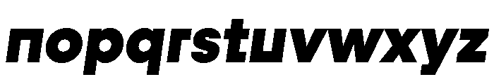 Fractul Alt Black Italic Font LOWERCASE