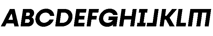Fractul Alt Bold Italic Font UPPERCASE
