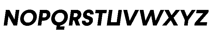 Fractul Alt Bold Italic Font UPPERCASE