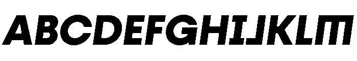 Fractul Alt Extra Bold Italic Font UPPERCASE