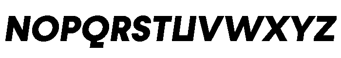 Fractul Alt Extra Bold Italic Font UPPERCASE