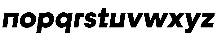 Fractul Alt Extra Bold Italic Font LOWERCASE