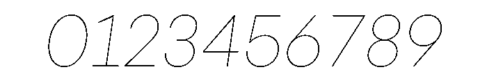 Fractul Alt Hairline Italic Font OTHER CHARS
