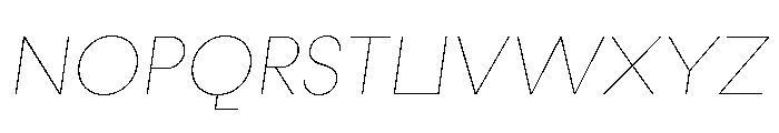 Fractul Alt Hairline Italic Font UPPERCASE