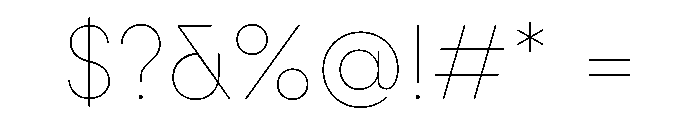 Fractul Alt Hairline Font OTHER CHARS