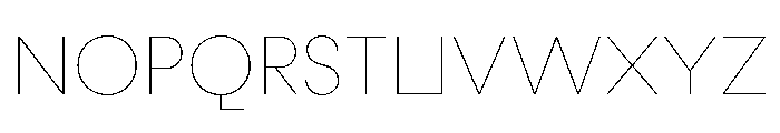 Fractul Alt Hairline Font UPPERCASE