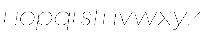 Fractul Alt Italic Font LOWERCASE