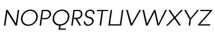 Fractul Alt Light Italic Font UPPERCASE