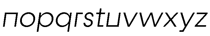 Fractul Alt Light Italic Font LOWERCASE