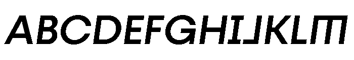 Fractul Alt Medium Italic Font UPPERCASE