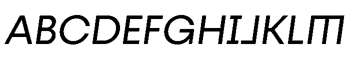 Fractul Alt Regular Italic Font UPPERCASE