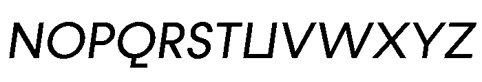 Fractul Alt Regular Italic Font UPPERCASE